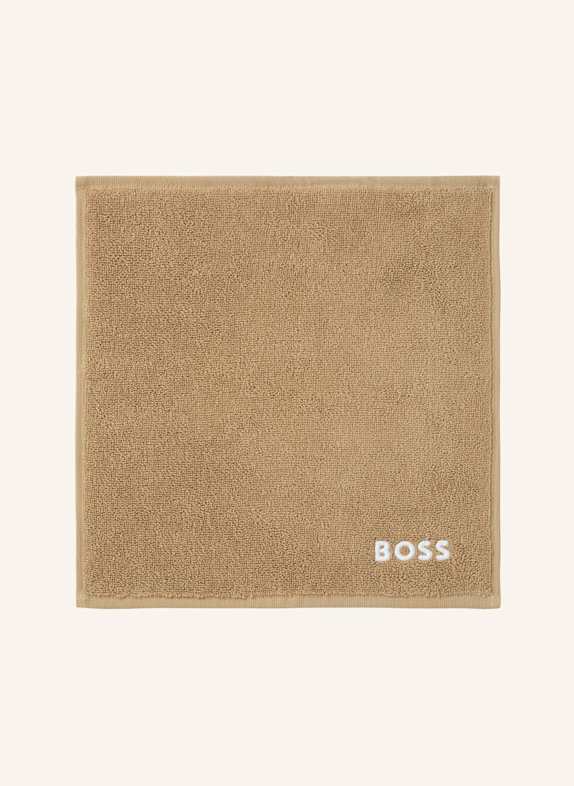 BOSS Waschlappen 4er Set EDGE HELLBRAUN