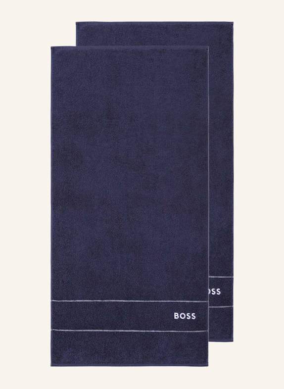 BOSS Handtuch 2er Set PLAIN DUNKELBLAU