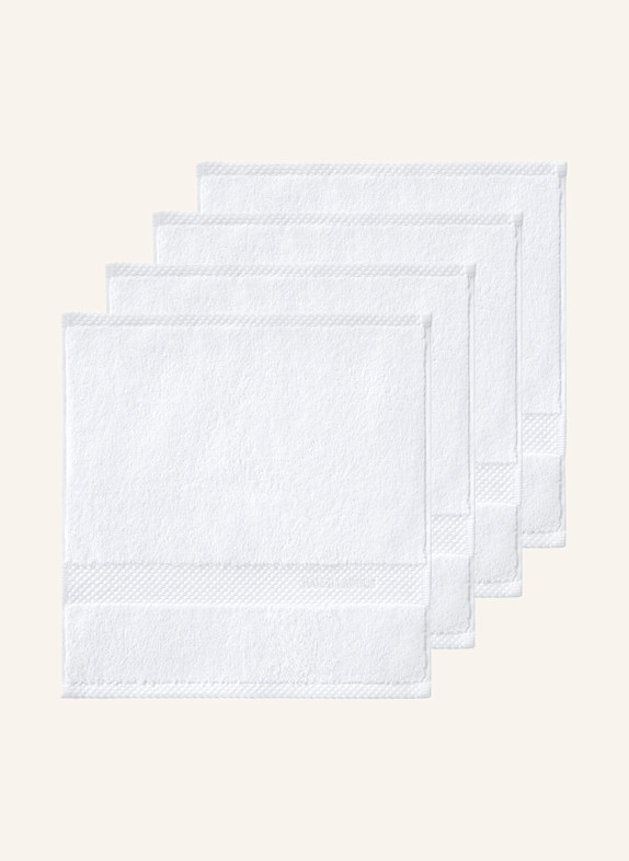 RALPH LAUREN HOME Waschlappen 4er Set AVENUE WEISS