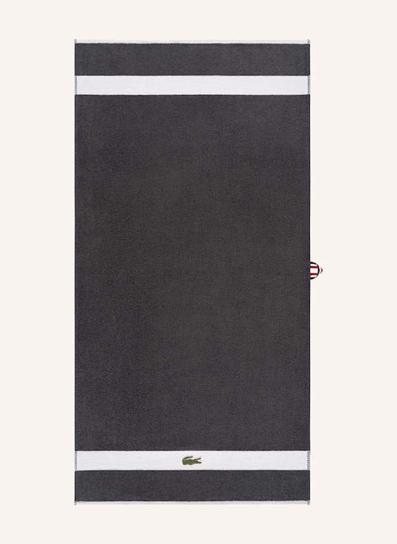 LACOSTE Duschtuch LCASUAL DUNKELGRAU