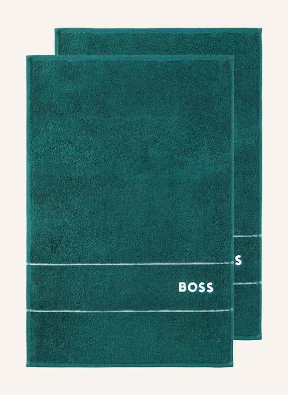 BOSS Gästetuch 2er Set PLAIN DUNKELGRÜN