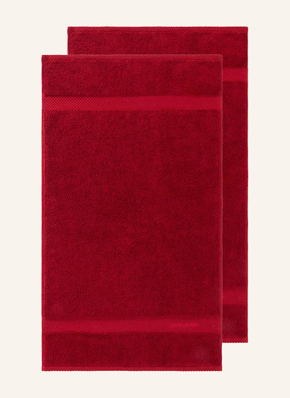 RALPH LAUREN HOME Gästetuch AVENUE ROT