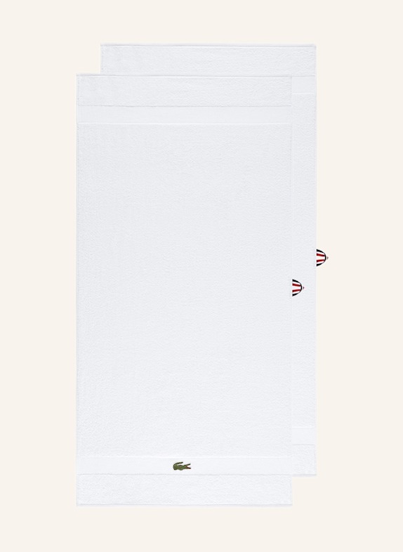 LACOSTE Handtuch LCASUAL WEISS