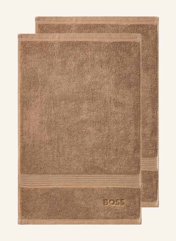 BOSS Gästetuch 2er Set LOFT CAMEL
