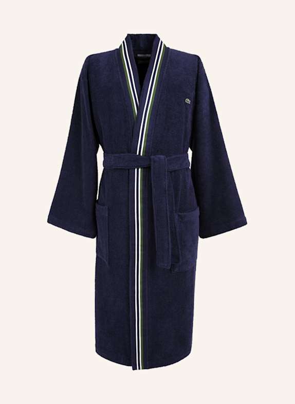 LACOSTE Bademantel LCLUB DUNKELBLAU