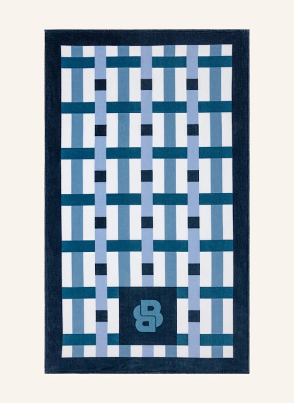 BOSS Strandtuch LATICE BLAU/ DUNKELBLAU/ HELLBLAU