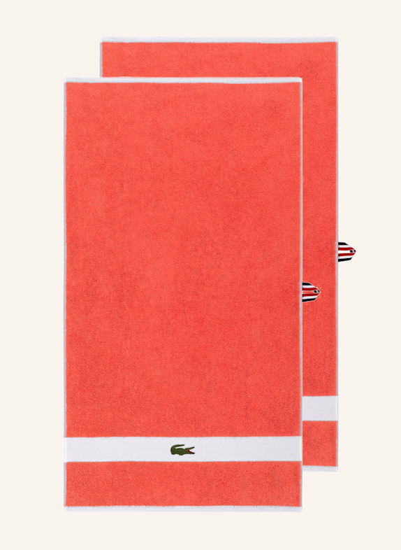 LACOSTE Handtuch LCASUAL ORANGE