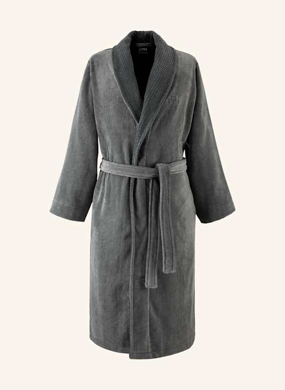 BOSS Bademantel DOUBLEB DUNKELGRAU