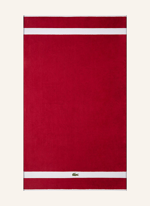 LACOSTE Badetuch LCASUAL ROT