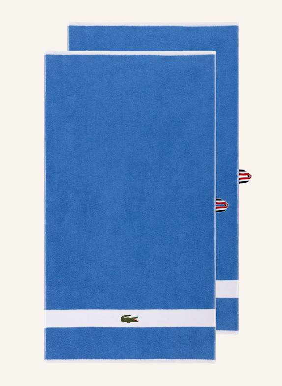 LACOSTE Handtuch LCASUAL HELLBLAU