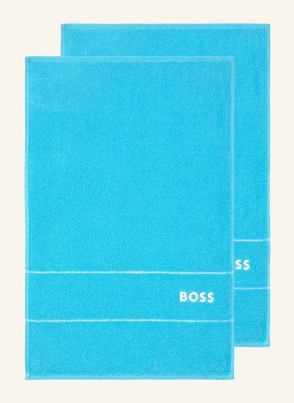 BOSS Gästetuch 2er Set PLAIN HELLBLAU