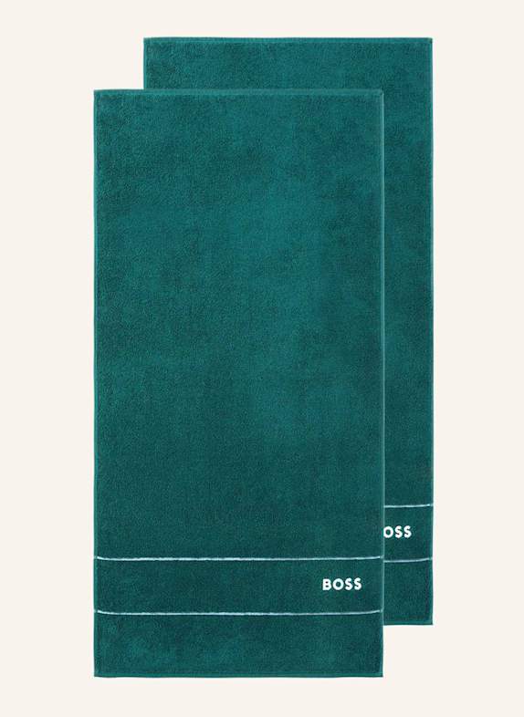 BOSS Handtuch 2er Set PLAIN DUNKELGRÜN