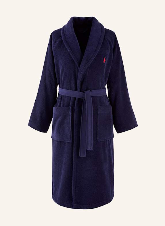 RALPH LAUREN HOME Bademantel POLOPLAYER DUNKELBLAU