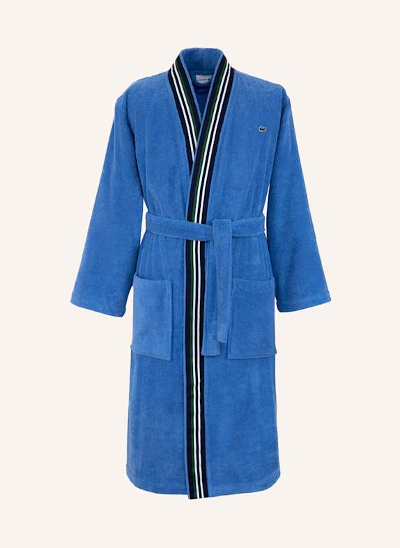 LACOSTE Bademantel LCLUB HELLBLAU