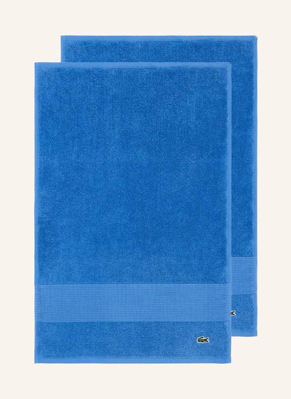 LACOSTE Gästetuch 2er Set LLECROCO HELLBLAU