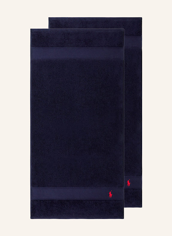 RALPH LAUREN HOME Handtuch POLOPLAYER DUNKELBLAU