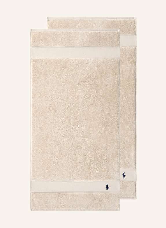 RALPH LAUREN HOME Handtuch POLOPLAYER BEIGE/ CREME