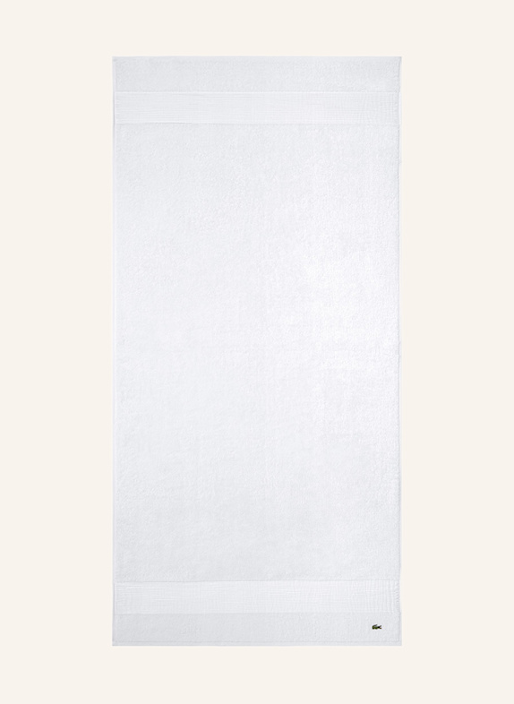 LACOSTE Duschtuch LLECROCO WEISS