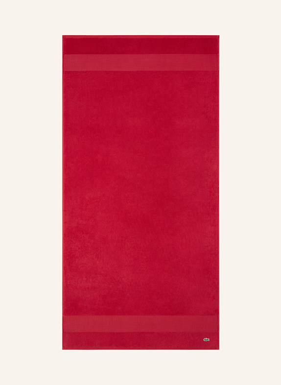LACOSTE Duschtuch LLECROCO ROT