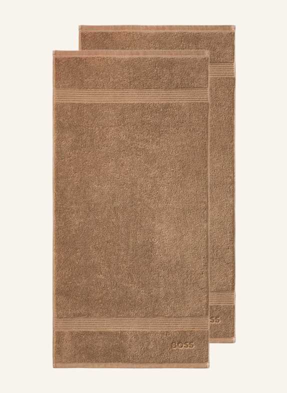 BOSS Handtuch 2er Set LOFT CAMEL