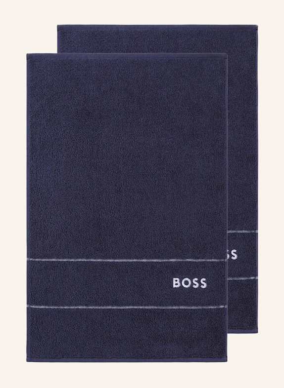 BOSS Gästetuch 2er Set PLAIN DUNKELBLAU