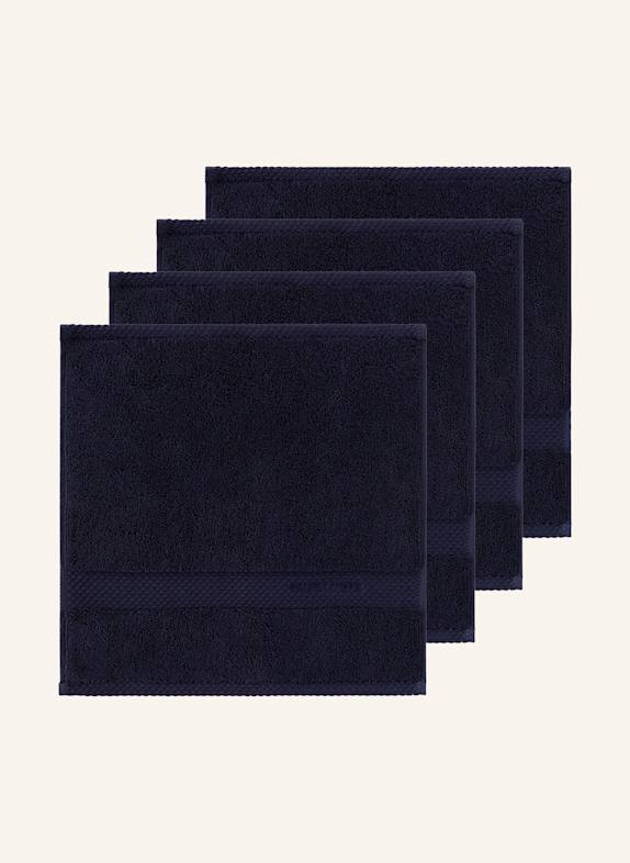 RALPH LAUREN HOME Waschlappen 4er Set AVENUE DUNKELBLAU