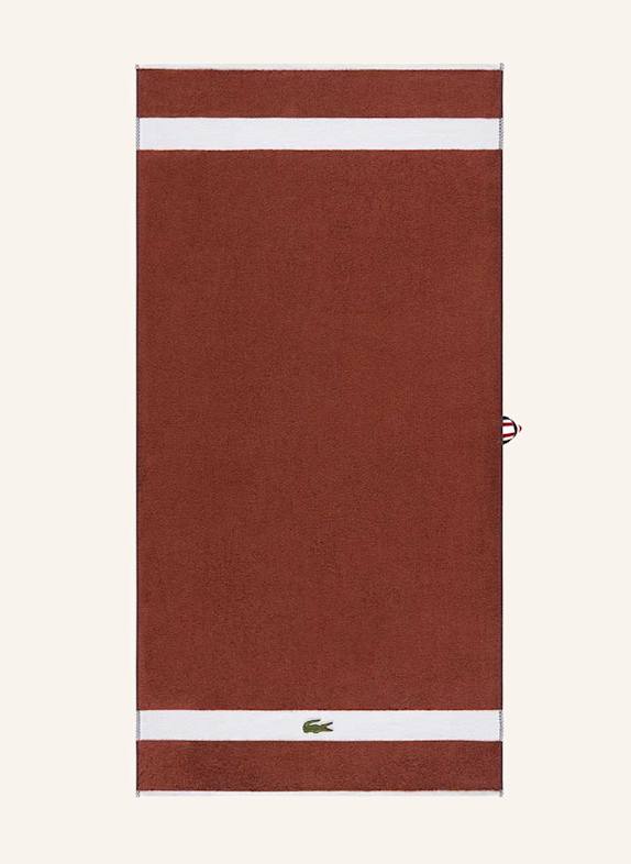 LACOSTE Duschtuch LCASUAL BRAUN