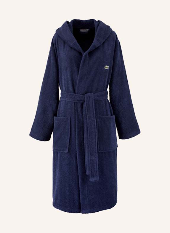 LACOSTE Bademantel LOPEN DUNKELBLAU