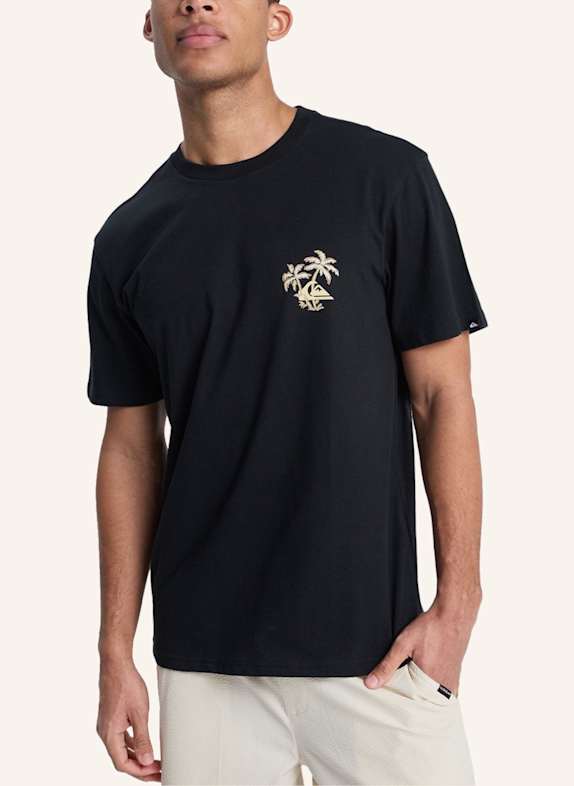 QUIKSILVER T-Shirt EVO LEARNING FROM NATURE SCHWARZ