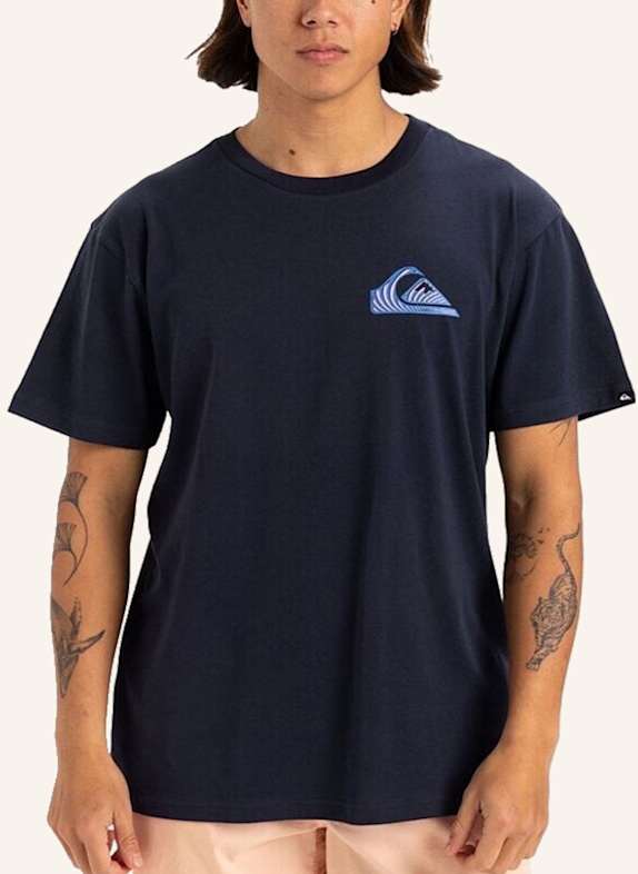 QUIKSILVER T-Shirt WINDOW PANE BLAU