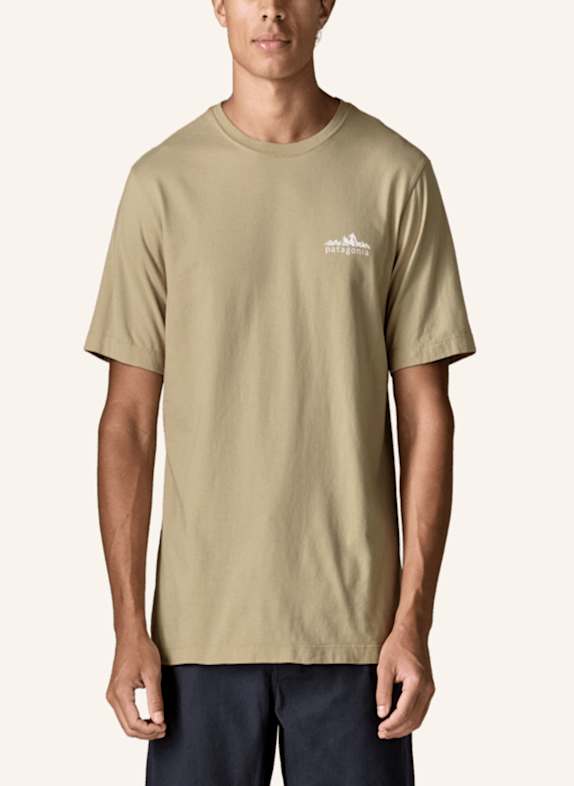 patagonia T-Shirt FITZ ROY FOOTHILLS BEIGE