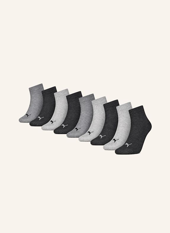 PUMA Socken QUARTER 9-PACK GRAU