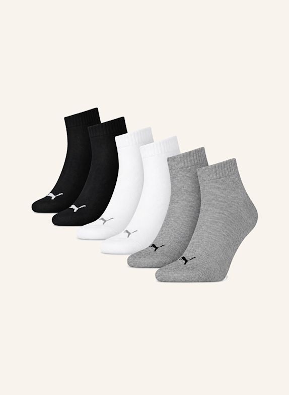 PUMA Socken QUARTER 6-PACK ECRU