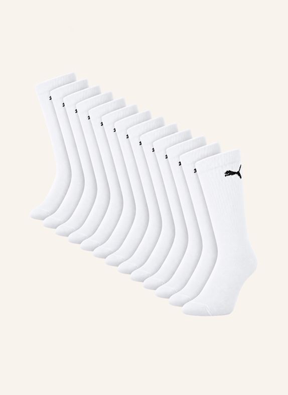 PUMA Sportsocken REGULAR CREW 12-PACK WEISS