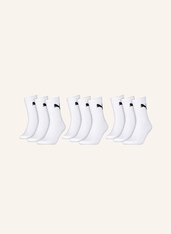PUMA Sportsocken SHORT CREW 9-PACK WEISS