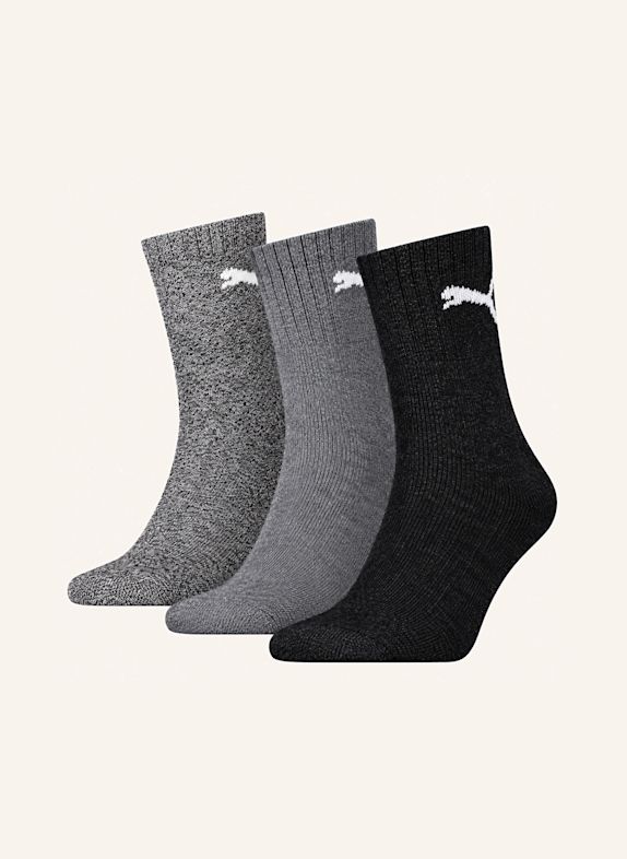 PUMA Sportsocken SHORT CRWE 3-PACK ECRU