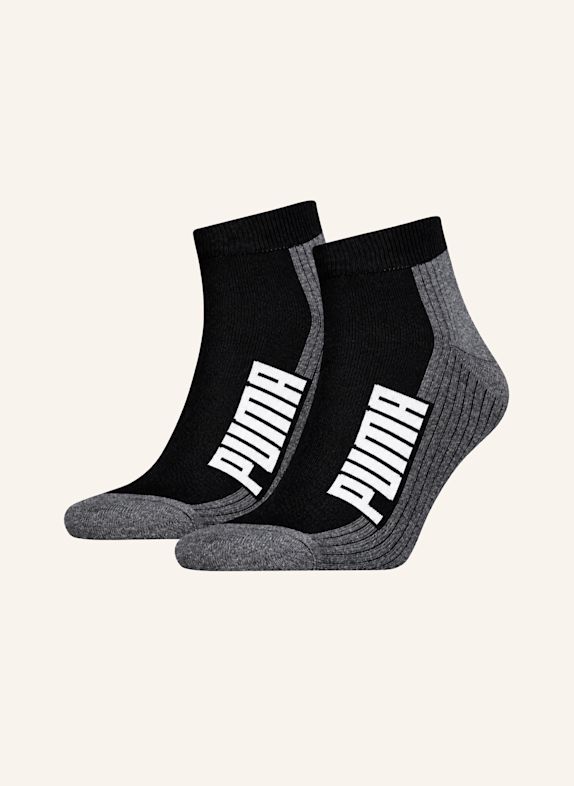 PUMA Socken SNEAKER QUARTER JUMP 2-PACK SCHWARZ