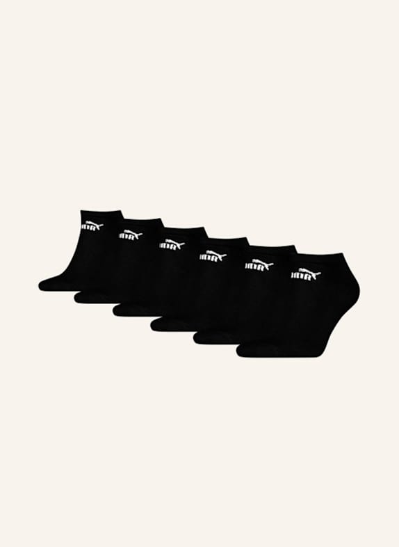 PUMA 6er-Pack Socken ELEMENTS SNEAKERS SCHWARZ