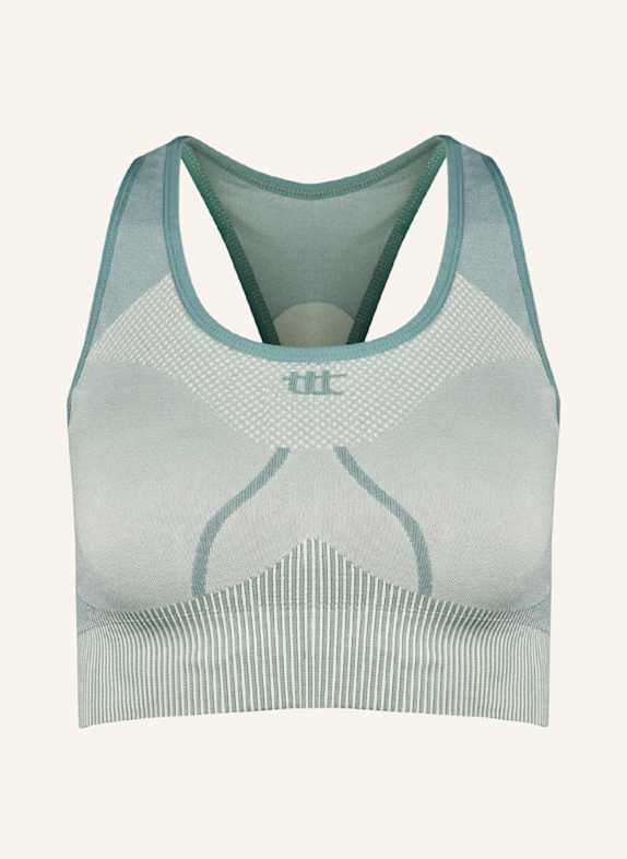 to the top Sports Bra SEAMLESS BLAUGRAU