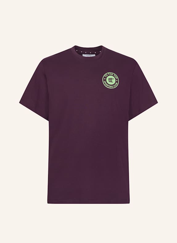 to the top T-Shirt SPORTING CLUB DUNKELLILA
