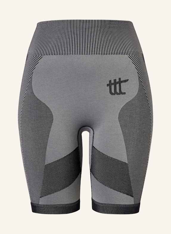 to the top Short Leggings SEAMLESS LIGHT GRAU