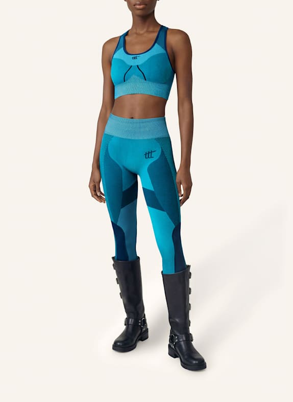to the top Leggings SEAMLESS BLAU