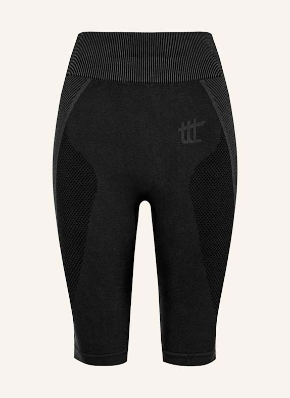 to the top Short Leggings SEAMLESS SCHWARZ