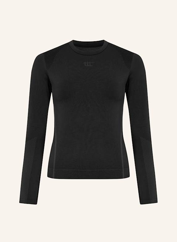 to the top Long Sleeve SEAMLESS SCHWARZ