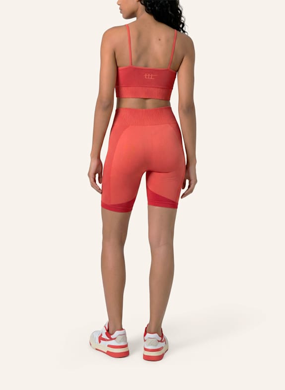 to the top Short Leggings SEAMLESS LIGHT ORANGE