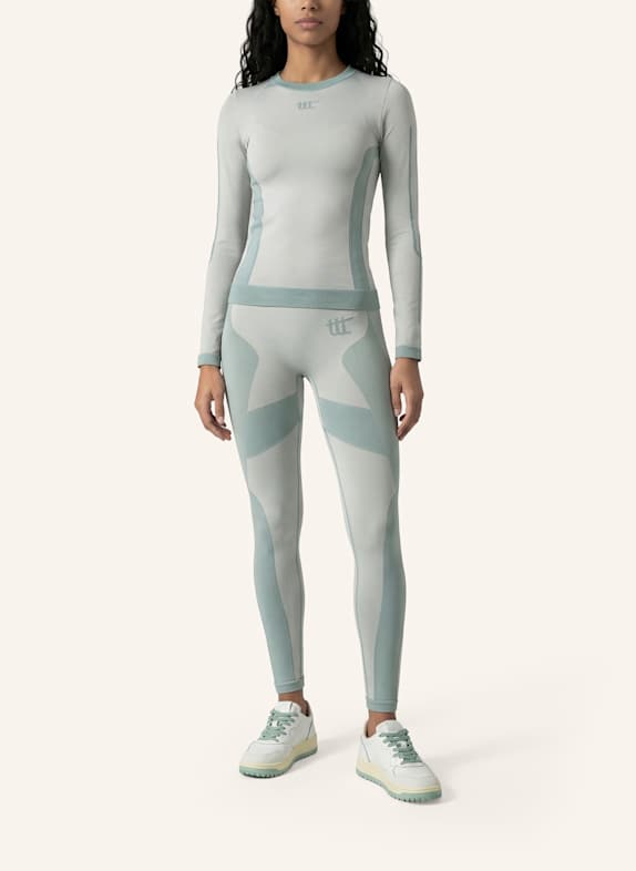 to the top Long Sleeve SEAMLESS BLAU / WEISS