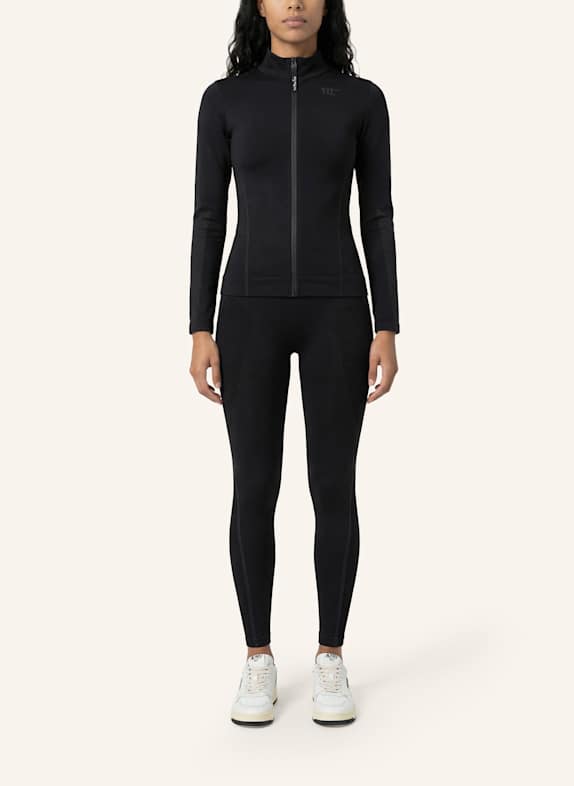 to the top Jacket SEAMLESS SCHWARZ