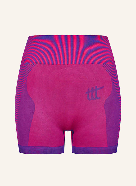 to the top Biker Pants Seamless Short Leggings LILA