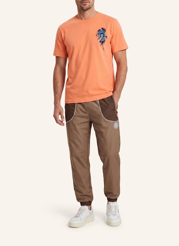 to the top T-Shirt Print Palm ORANGE