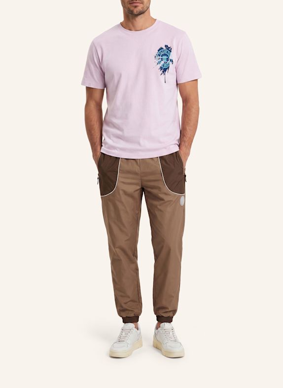 to the top T-Shirt Print Palm ROSÉ